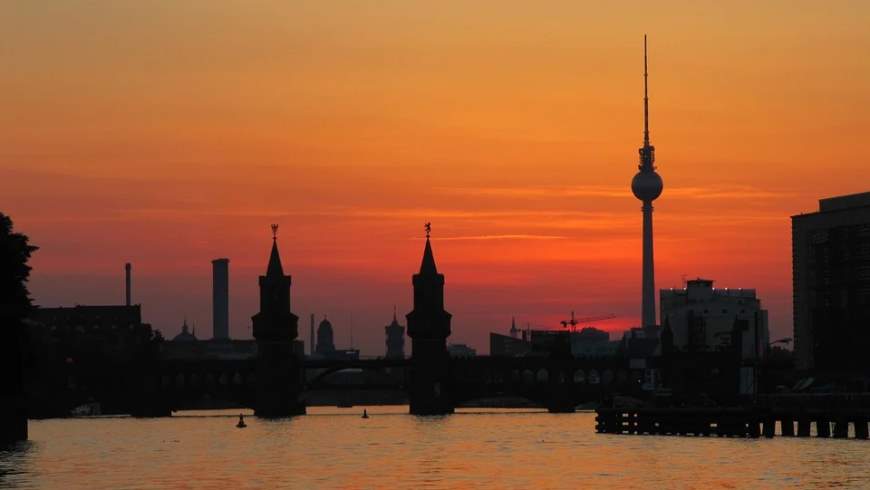 Spree im Abendrot