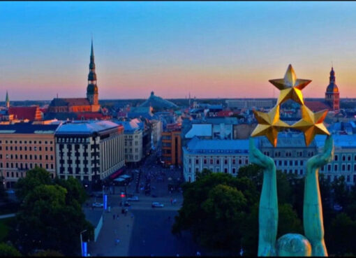 Panorama von Riga, Lettland.