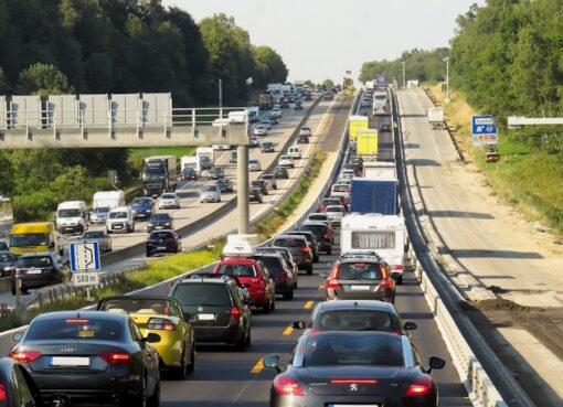 Stau auf der Autobahn