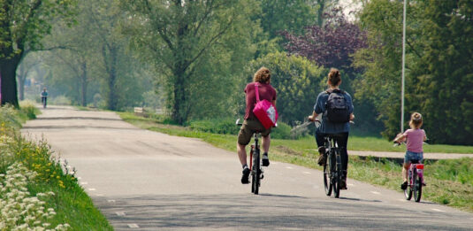 Radfahren im Frühling