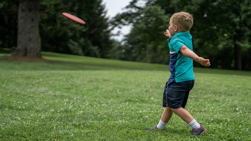 Frisbee spielen macht Spaß!